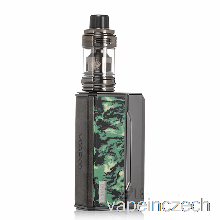 Startovací Sada Voopoo Drag 4 177w Gun Metal + Lesní Zelená Vape Bez Nikotinu